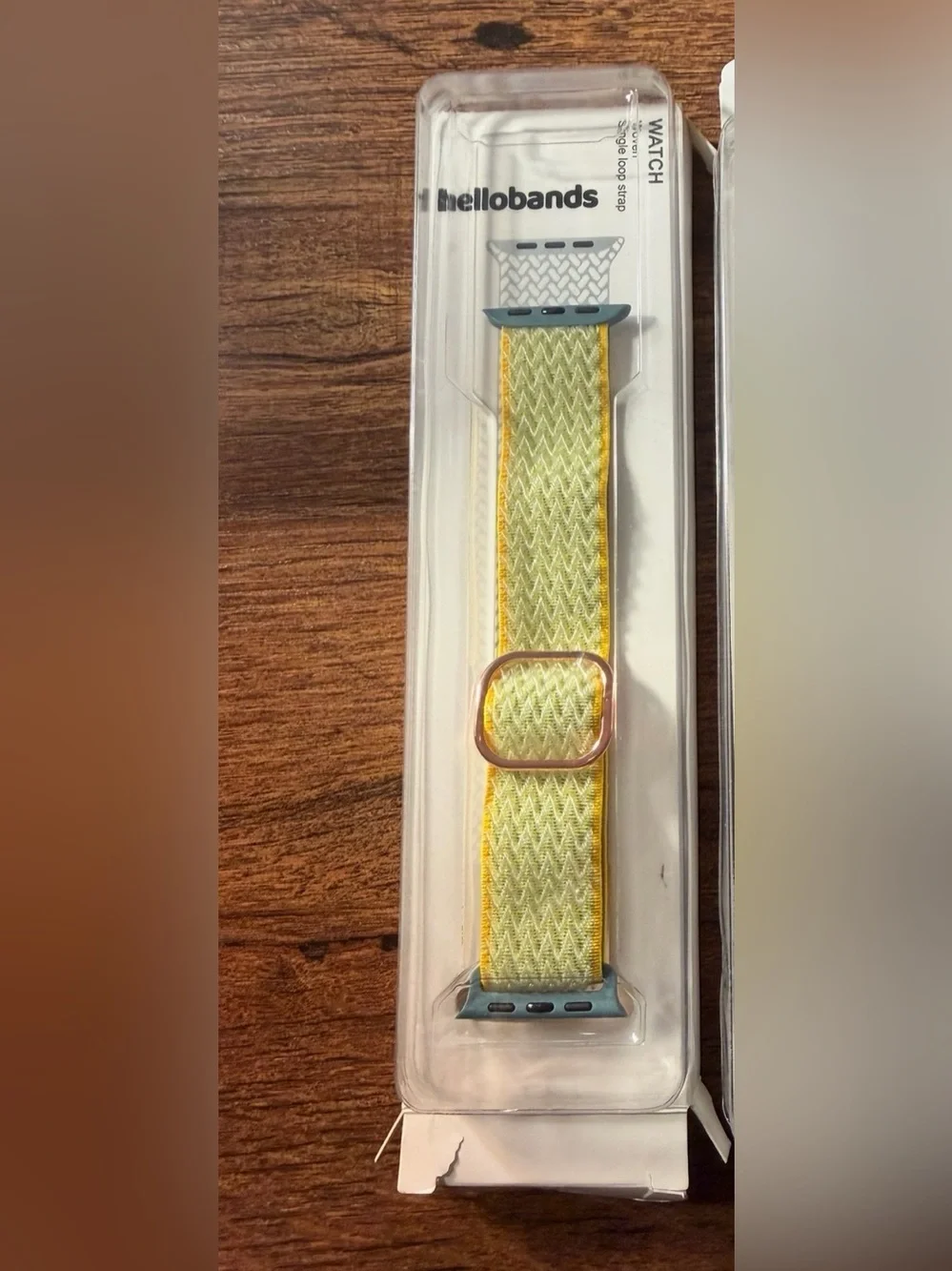 Hellobands- Yellow Woven Apple Watch Band. Adjustable